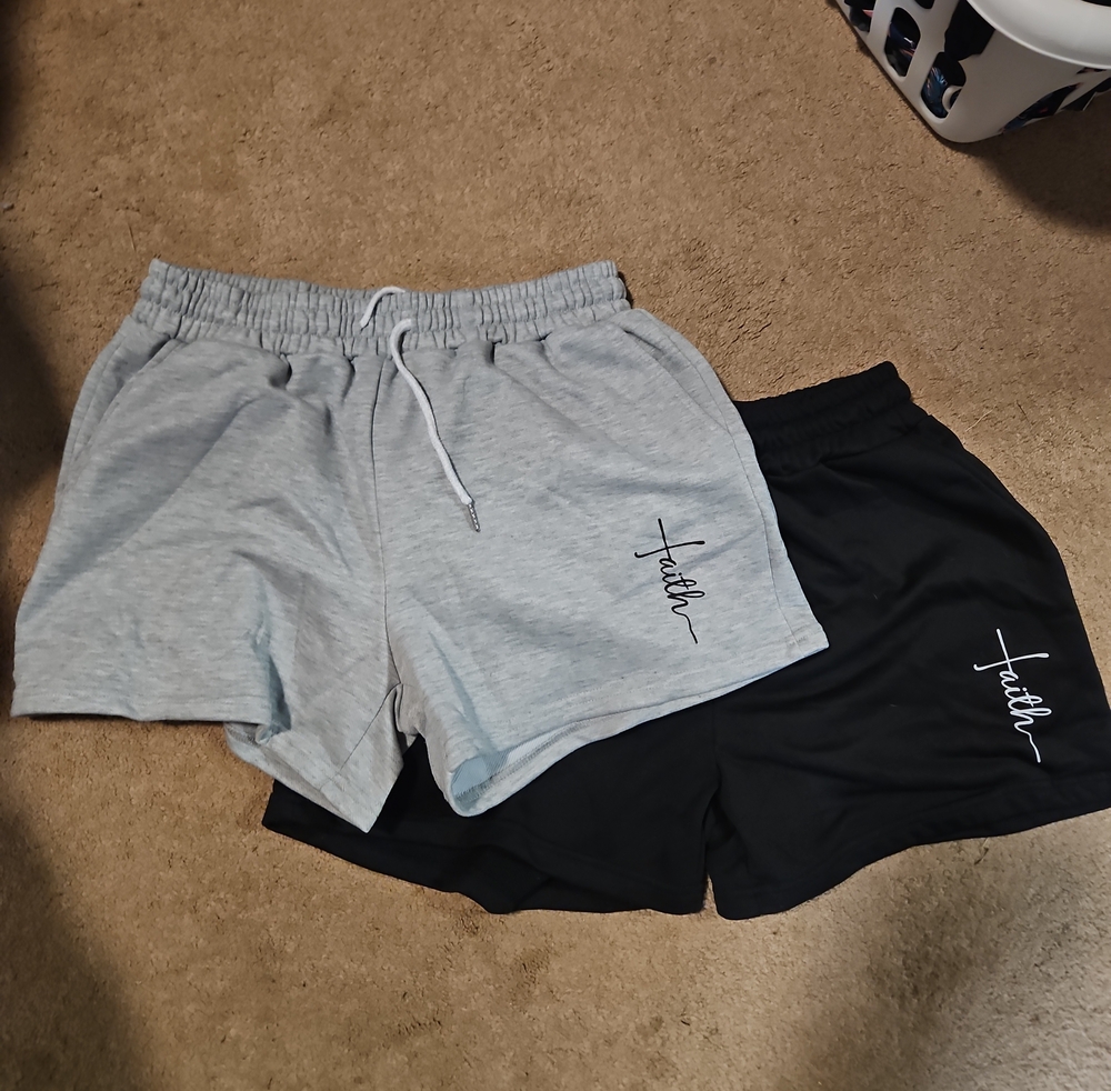 Lot Of 2 - Womens Knit Shorts - Gray and Black